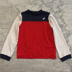 TBBC Red White blue Kids Long Sleeve Rashguard